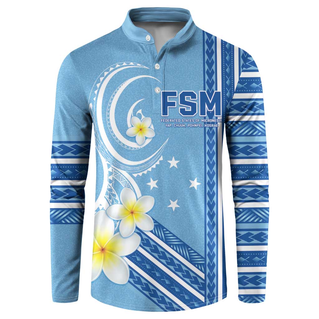 Personalised Federated States of Micronesia Button Sweatshirt Happy 38th Independence Anniversary