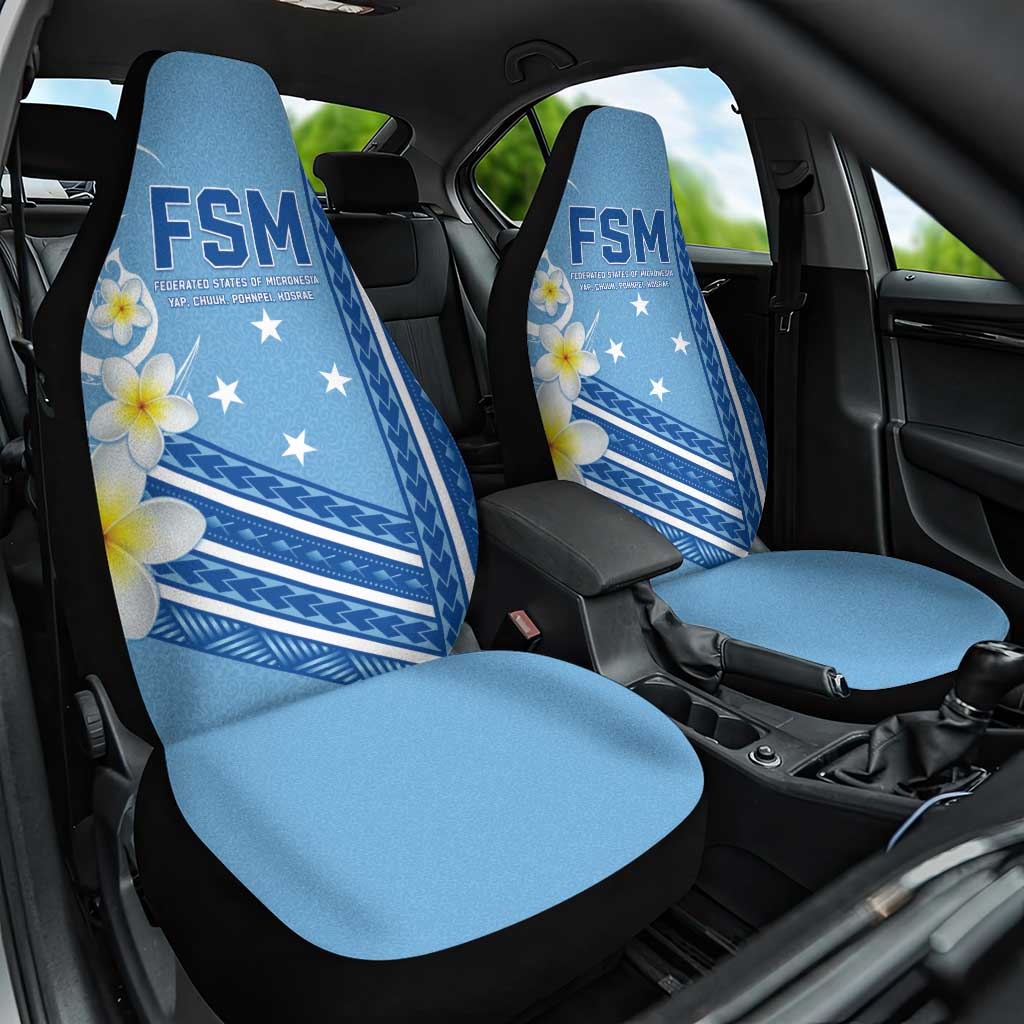 Federated States of Micronesia Car Seat Cover Happy 38th Independence Anniversary