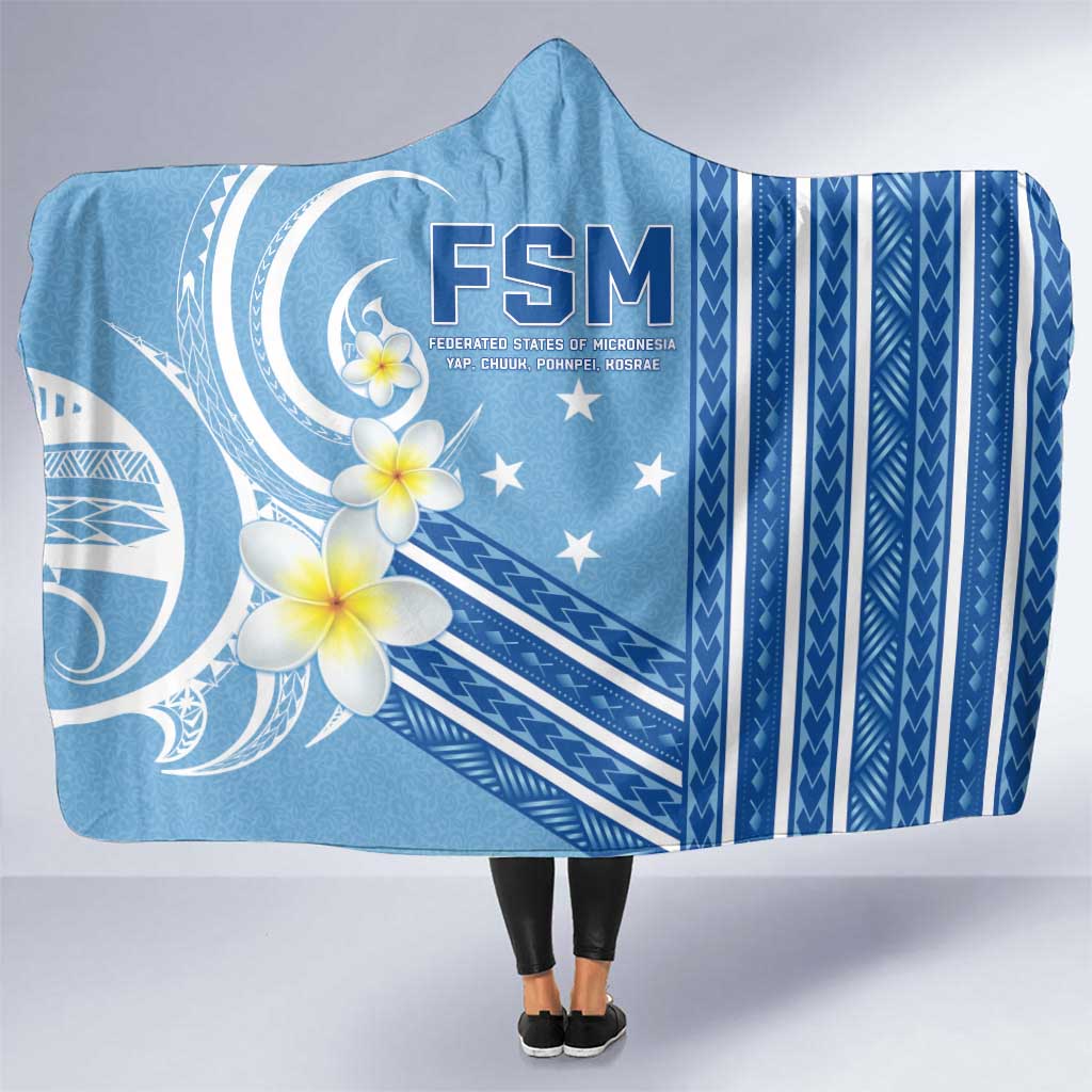 Federated States of Micronesia Hooded Blanket Happy 38th Independence Anniversary