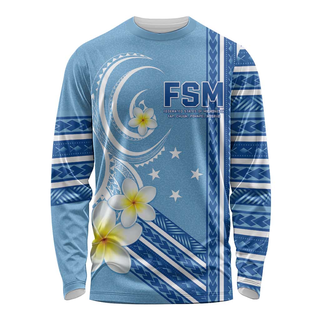 Personalised Federated States of Micronesia Long Sleeve Shirt Happy 38th Independence Anniversary