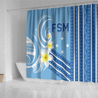 Federated States of Micronesia Shower Curtain Happy 38th Independence Anniversary