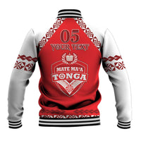 Custom Tonga Mate Maa Rugby Baseball Jacket Go Champions LT05 - Polynesian Pride