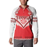 Custom Tonga Mate Maa Rugby Button Sweatshirt Go Champions LT05 - Polynesian Pride