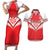 Custom Tonga Mate Maa Rugby Couples Matching Short Sleeve Bodycon Dress and Hawaiian Shirt Go Champions