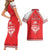 Custom Tonga Mate Maa Rugby Couples Matching Short Sleeve Bodycon Dress and Hawaiian Shirt Go Champions