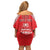 Custom Tonga Mate Maa Rugby Family Matching Off Shoulder Short Dress and Hawaiian Shirt Go Champions