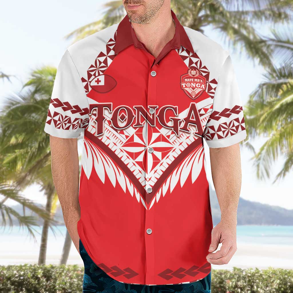 Custom Tonga Mate Maa Rugby Hawaiian Shirt Go Champions LT05 - Polynesian Pride