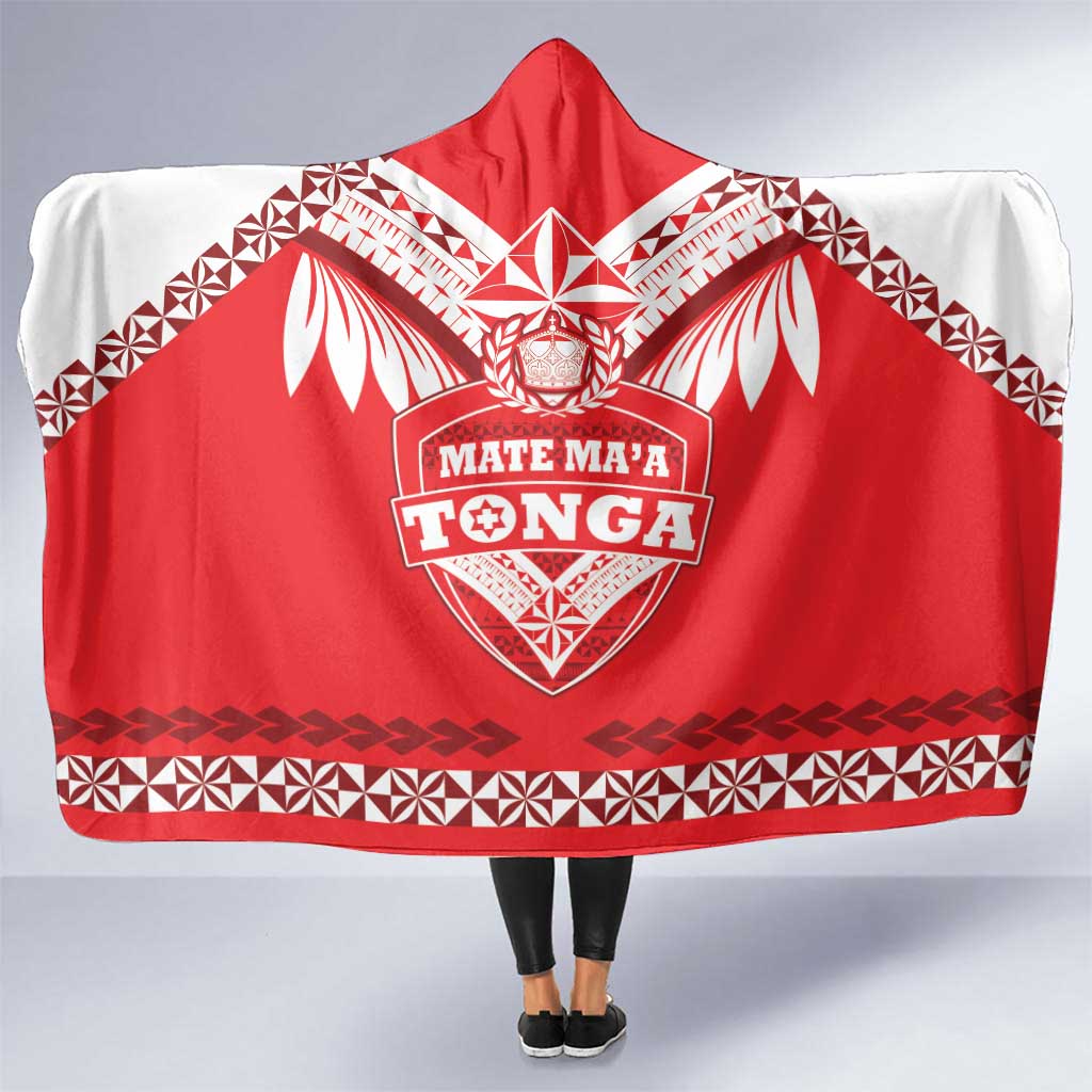 Tonga Mate Maa Rugby Hooded Blanket Go Champions