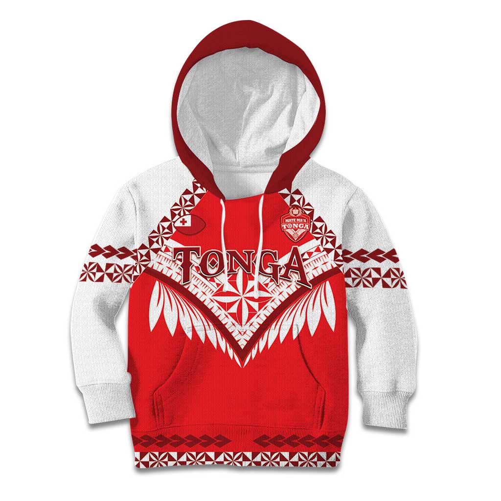 Custom Tonga Mate Maa Rugby Kid Hoodie Go Champions