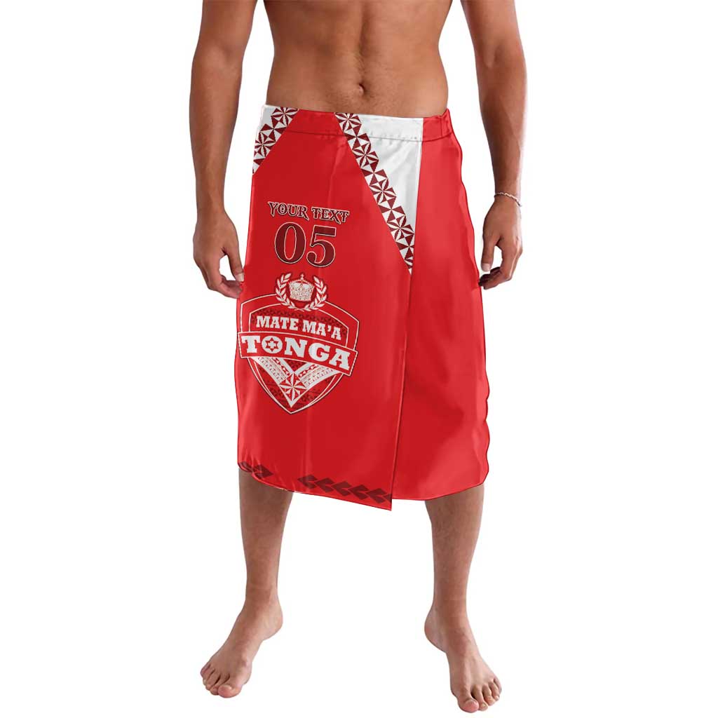 Custom Tonga Mate Maa Rugby Lavalava Go Champions LT05 Red - Polynesian Pride