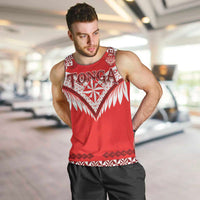 Custom Tonga Mate Maa Rugby Men Tank Top Go Champions LT05 Red - Polynesian Pride