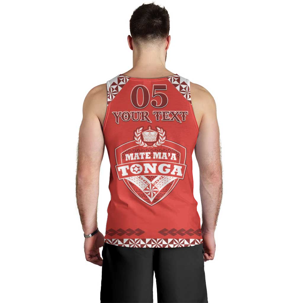 Custom Tonga Mate Maa Rugby Men Tank Top Go Champions LT05 - Polynesian Pride