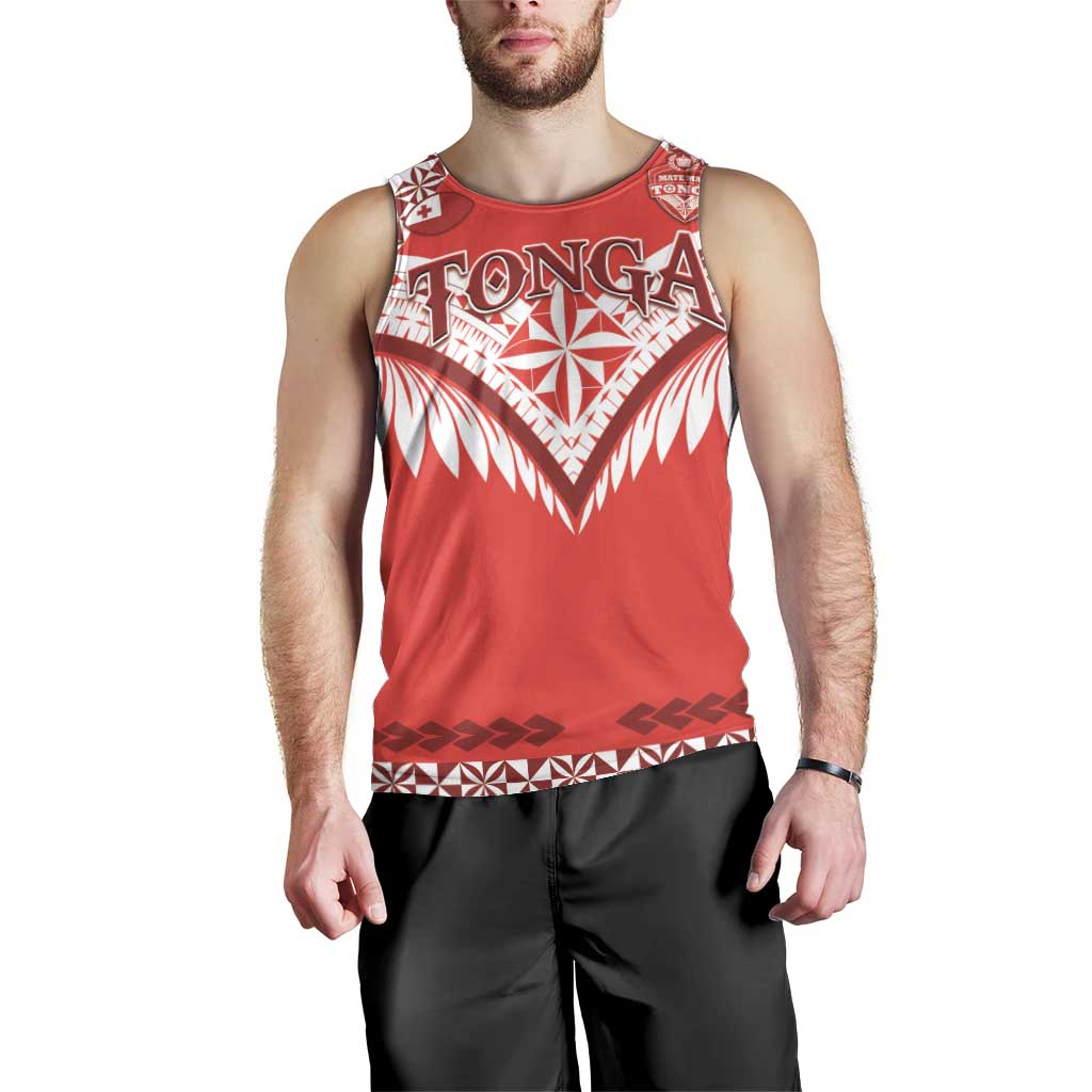 Custom Tonga Mate Maa Rugby Men Tank Top Go Champions LT05 - Polynesian Pride