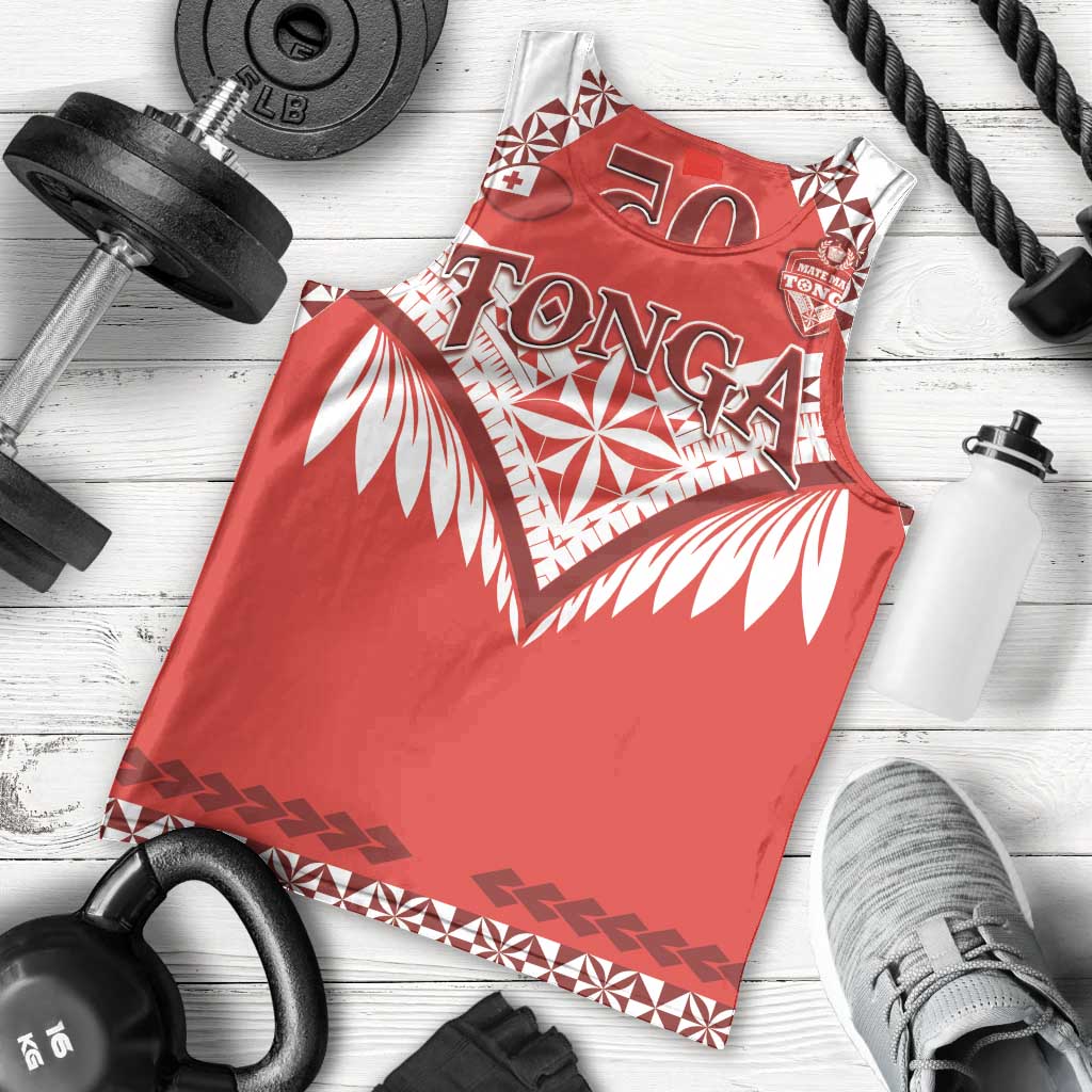 Custom Tonga Mate Maa Rugby Men Tank Top Go Champions LT05 - Polynesian Pride