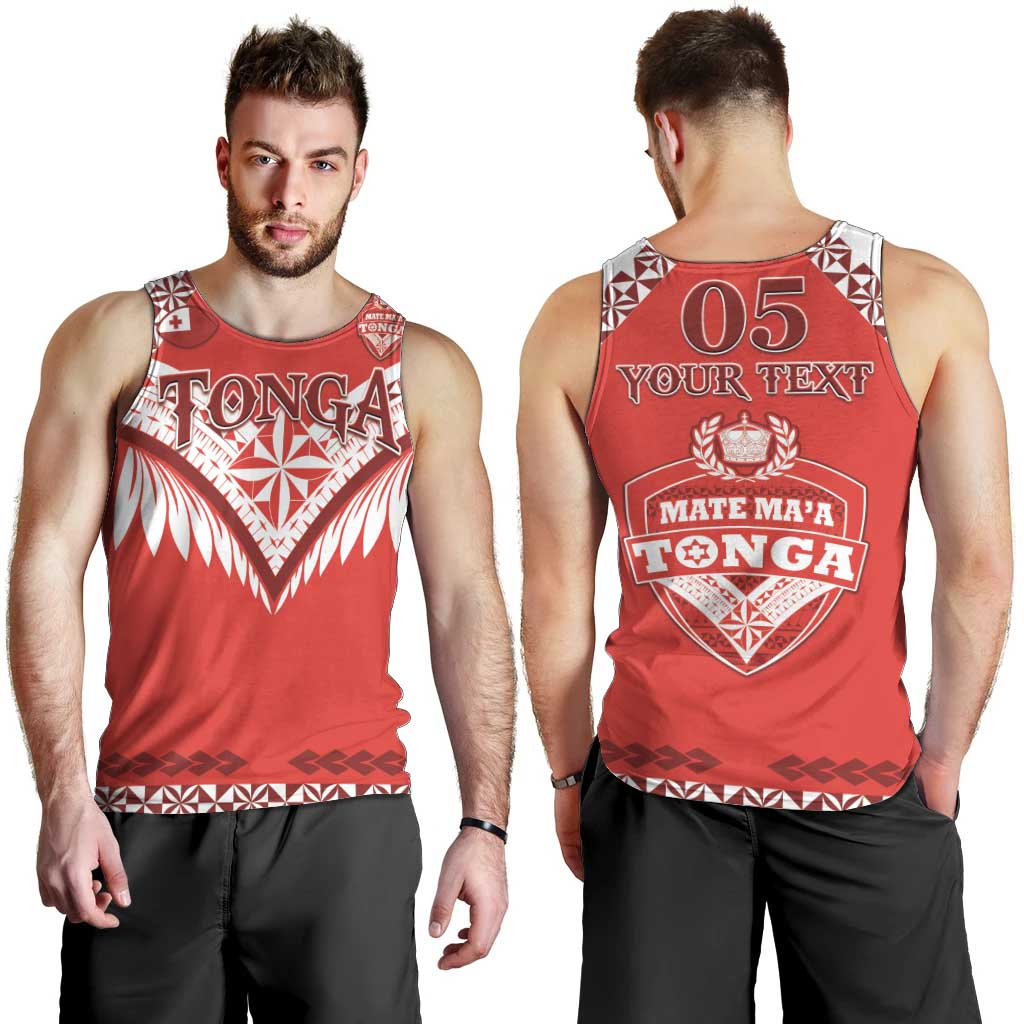 Custom Tonga Mate Maa Rugby Men Tank Top Go Champions LT05 - Polynesian Pride