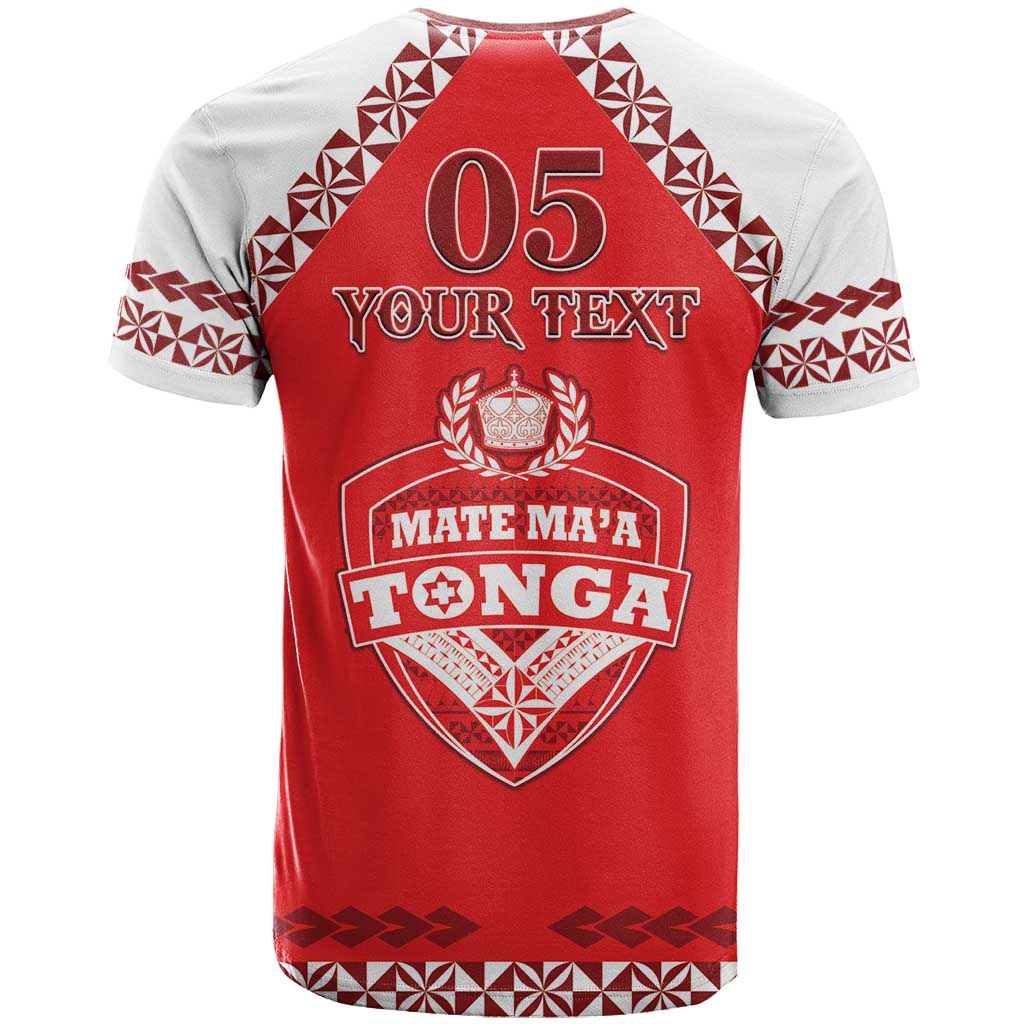 Custom Tonga Mate Maa Rugby T Shirt Go Champions LT05 - Polynesian Pride