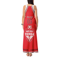 Custom Tonga Mate Maa Rugby Tank Maxi Dress Go Champions LT05 - Polynesian Pride