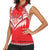 Custom Tonga Mate Maa Rugby Women Sleeveless Polo Shirt Go Champions