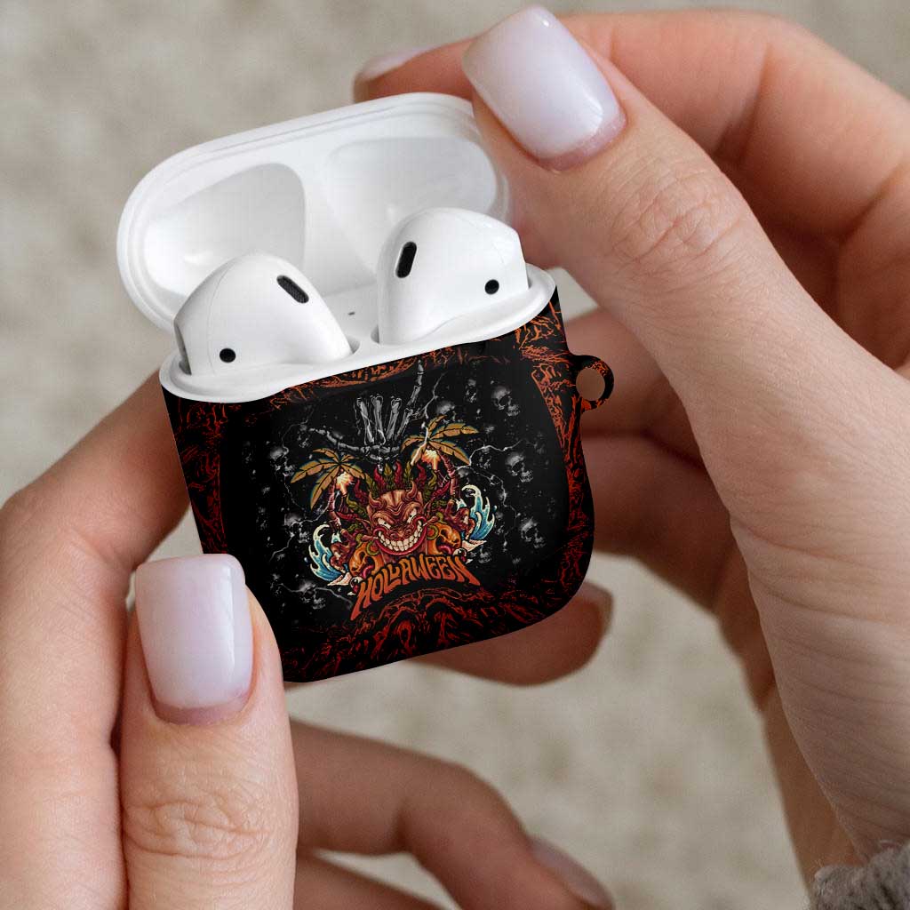 Aloha Halloween AirPods Case Horror Tiki Heavy Metal Style - Polynesian Pride