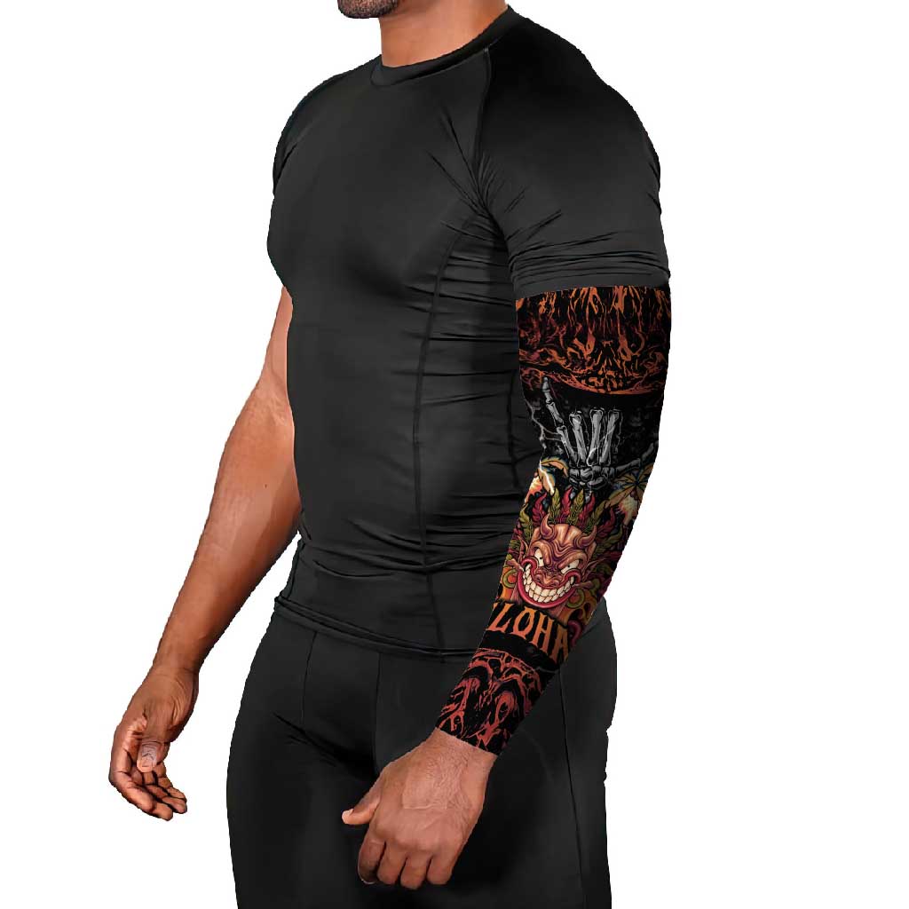Aloha Halloween Arm Sleeves Horror Tiki Heavy Metal Style LT05 - Polynesian Pride