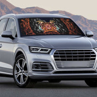 Aloha Halloween Auto Sun Shade Horror Tiki Heavy Metal Style - Polynesian Pride