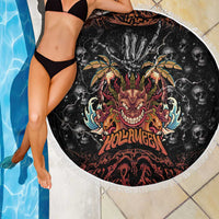 Aloha Halloween Beach Blanket Horror Tiki Heavy Metal Style - Polynesian Pride
