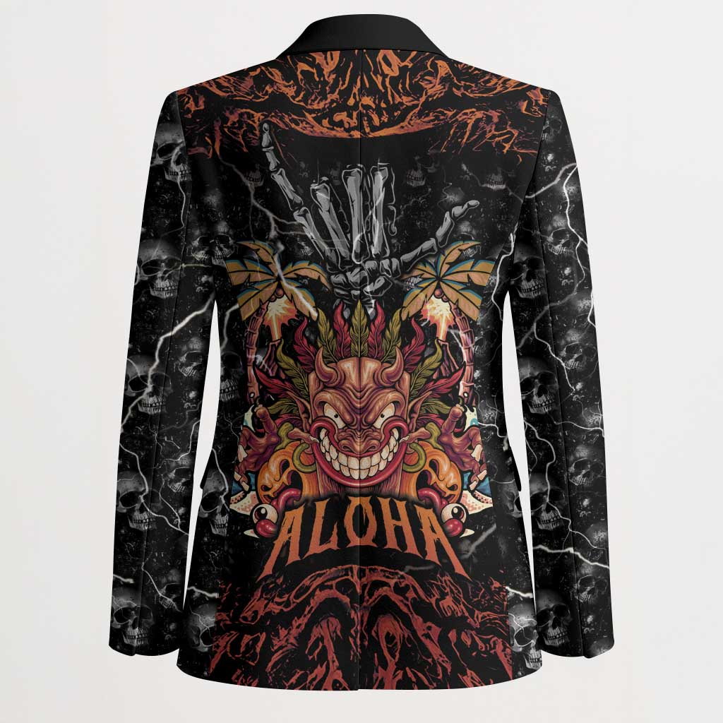 Aloha Halloween Blazer Horror Tiki Heavy Metal Style - Polynesian Pride