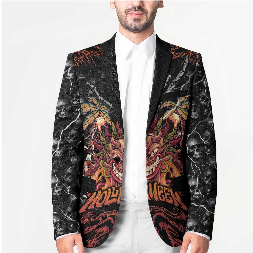 Aloha Halloween Blazer Horror Tiki Heavy Metal Style - Polynesian Pride