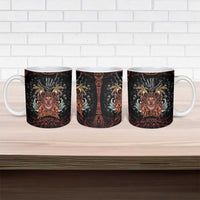 Aloha Halloween Ceramic Mug Horror Tiki Heavy Metal Style - Polynesian Pride