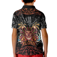 Aloha Halloween Kid Polo Shirt Horror Tiki Heavy Metal Style - Polynesian Pride