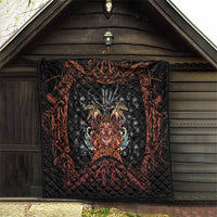 Aloha Halloween Quilt Horror Tiki Heavy Metal Style - Polynesian Pride