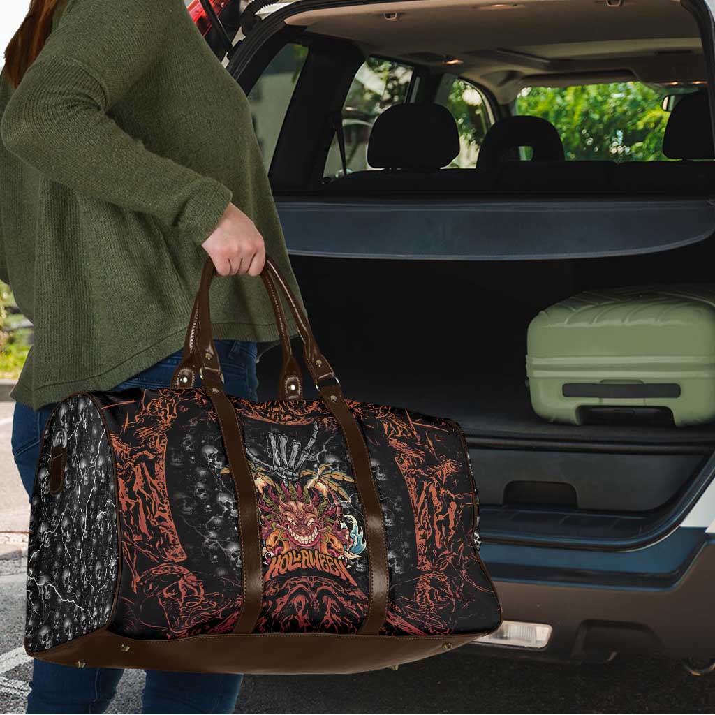 Aloha Halloween Travel Bag Horror Tiki Heavy Metal Style - Polynesian Pride