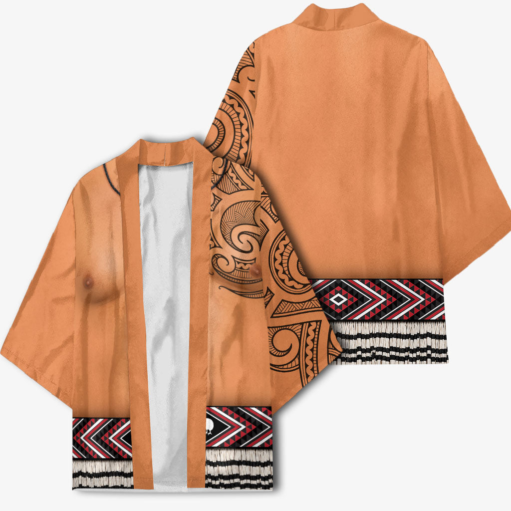 New Zealand Maori Tattoo Costume Kimono LT05 - Polynesian Pride