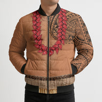 Samoa Tribal Tattoo Costume Bomber Puffer Jacket Ula Fala Necklace LT05 - Polynesian Pride