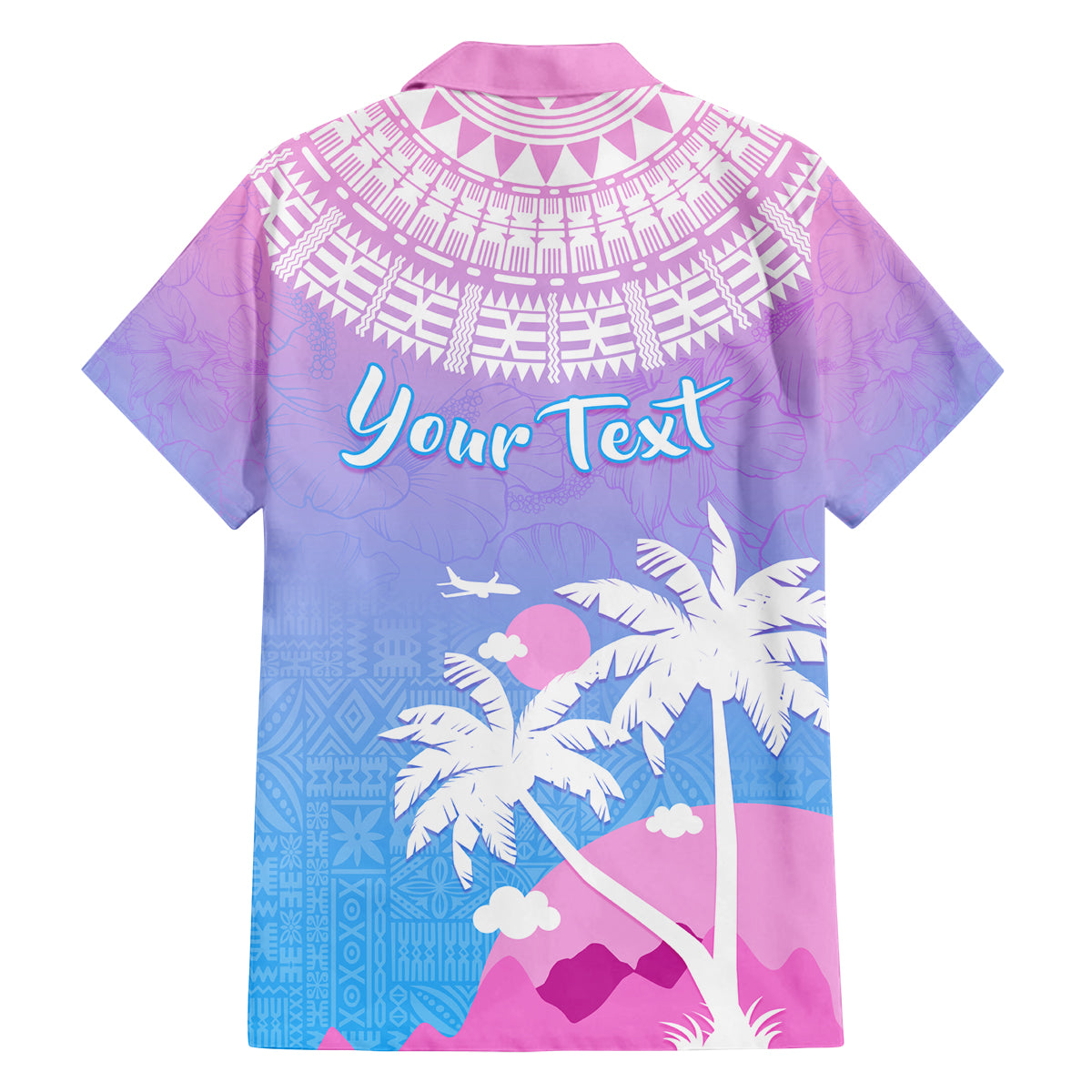 Personalised Fiji Your Paradise Festival Family Matching Long Sleeve Bodycon Dress and Hawaiian Shirt With Fijian Masi Tapa Pattern LT05 - Polynesian Pride