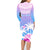 Personalised Fiji Your Paradise Festival Family Matching Long Sleeve Bodycon Dress and Hawaiian Shirt With Fijian Masi Tapa Pattern LT05 - Polynesian Pride