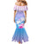 Personalised Fiji Your Paradise Festival Family Matching Mermaid Dress and Hawaiian Shirt With Fijian Masi Tapa Pattern LT05 - Polynesian Pride