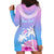 Personalised Fiji Your Paradise Festival Hoodie Dress With Fijian Masi Tapa Pattern LT05 - Polynesian Pride