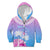 Personalised Fiji Your Paradise Festival Kid Hoodie With Fijian Masi Tapa Pattern LT05 Zip Hoodie Blue - Polynesian Pride