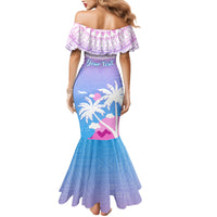 Personalised Fiji Your Paradise Festival Mermaid Dress With Fijian Masi Tapa Pattern LT05 - Polynesian Pride
