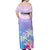 Personalised Fiji Your Paradise Festival Off Shoulder Maxi Dress With Fijian Masi Tapa Pattern LT05 - Polynesian Pride