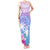 Personalised Fiji Your Paradise Festival Tank Maxi Dress With Fijian Masi Tapa Pattern LT05 Women Blue - Polynesian Pride