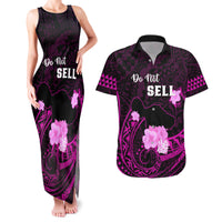 Hawaii Strong Maui Couples Matching Tank Maxi Dress and Hawaiian Shirt Lahaina Is Not For Sale LT05 Pink - Polynesian Pride