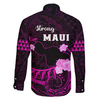 Hawaii Strong Maui Family Matching Off Shoulder Long Sleeve Dress and Hawaiian Shirt Lahaina Is Not For Sale LT05 - Polynesian Pride