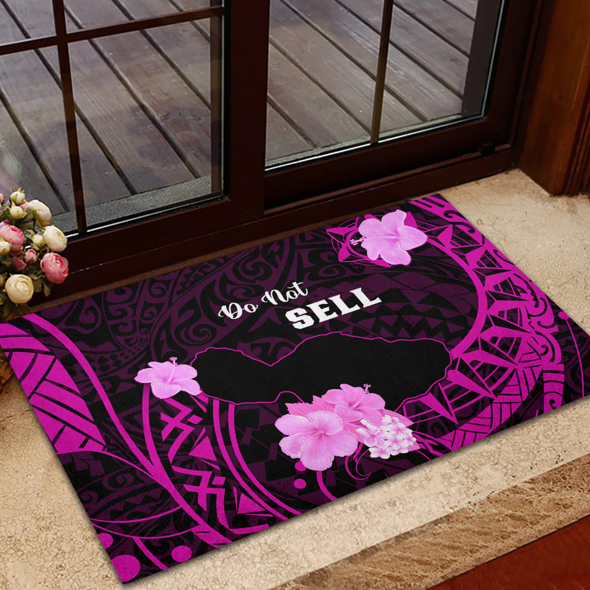 Hawaii Strong Maui Rubber Doormat Lahaina Is Not For Sale LT05 - Polynesian Pride