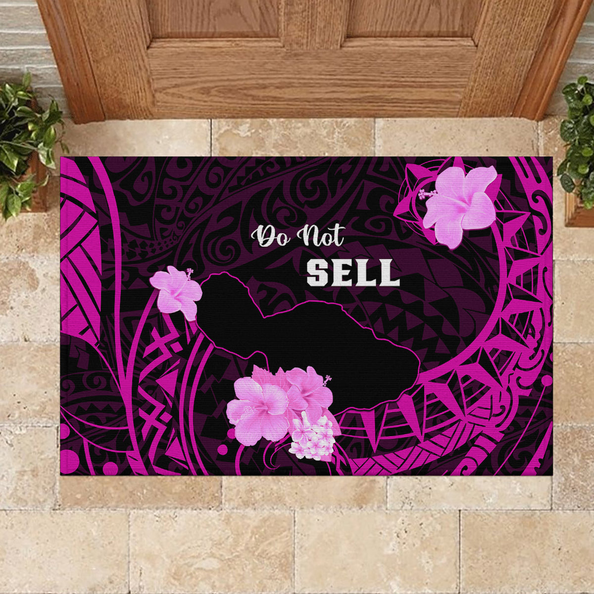 Hawaii Strong Maui Rubber Doormat Lahaina Is Not For Sale LT05 - Polynesian Pride
