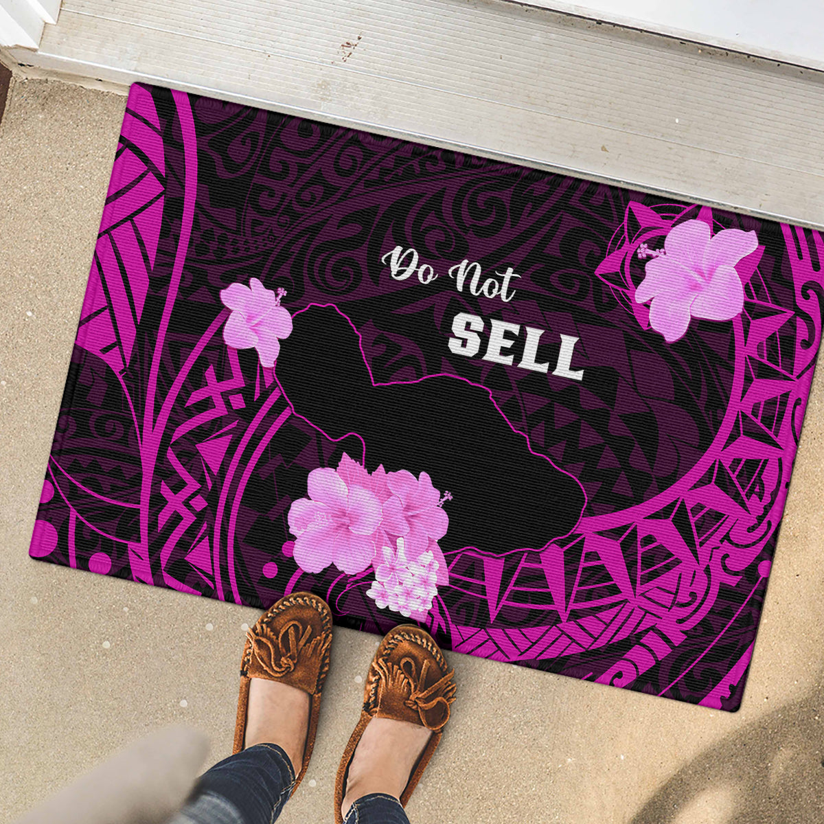 Hawaii Strong Maui Rubber Doormat Lahaina Is Not For Sale LT05 - Polynesian Pride