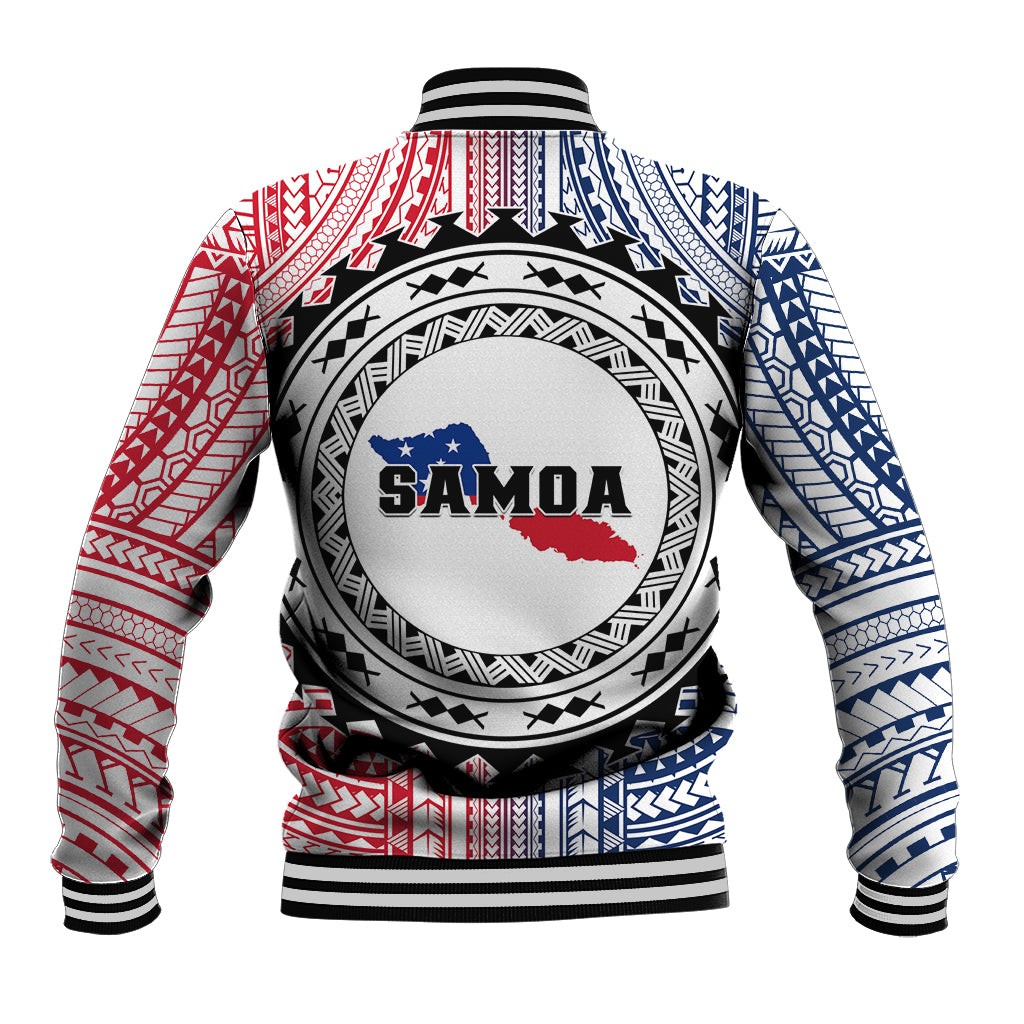 Samoa Black Saturday Baseball Jacket Polynesian Tribal Simple Style LT05 - Polynesian Pride