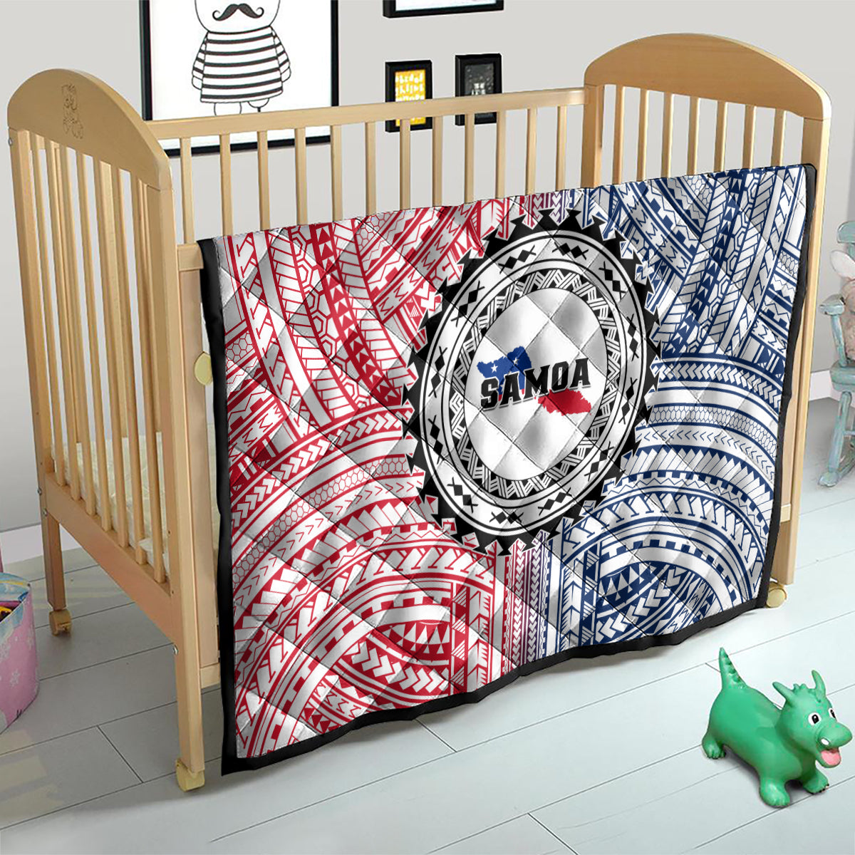 Samoa Black Saturday Quilt Polynesian Tribal Simple Style LT05 - Polynesian Pride