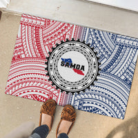 Samoa Black Saturday Rubber Doormat Polynesian Tribal Simple Style LT05 - Polynesian Pride